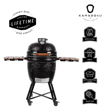 Kamado4u Meater D47 kerámia grill fekete állványos Classic	