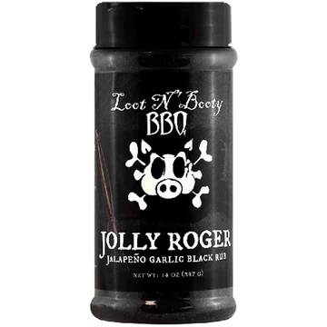 Loot N&#039; Booty Jolly Roger Jalapeno Garlic Black Rub	