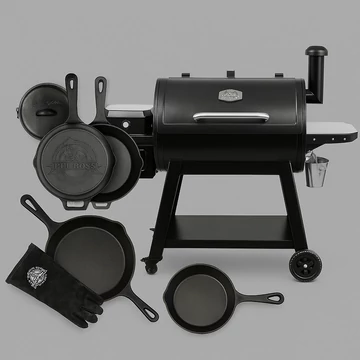 Pit Boss Pro 850 WiFI pellet grill + öntöttvas szett