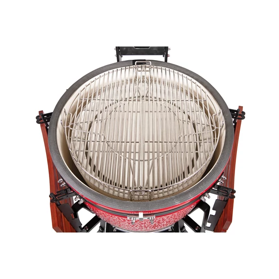 Kamado4u EVO Greater kerámia grill piros állványos	