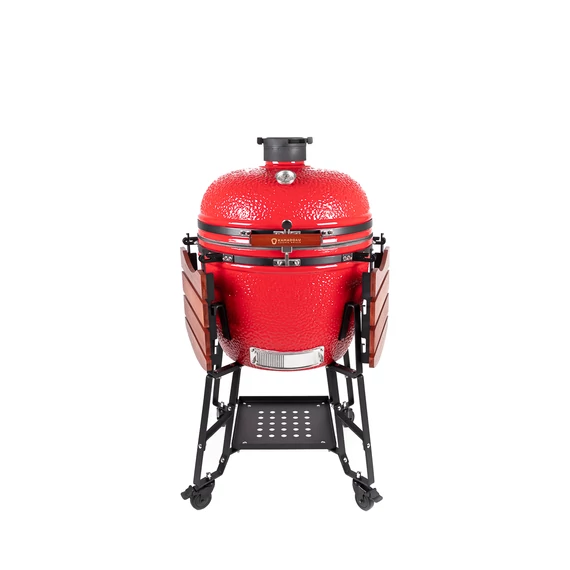 Kamado4u EVO Greater kerámia grill piros állványos	