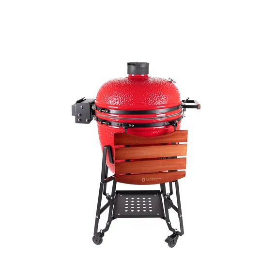 Kamado4u EVO Greater kerámia grill piros állványos	