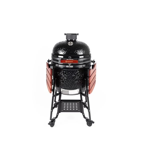 Kamado4u EVO Meater kerámia grill fekete állványos