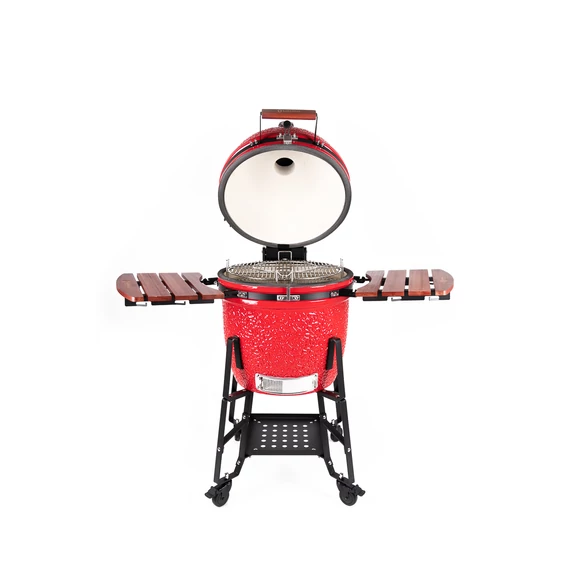 Kamado4u EVO Meater kerámia grill piros állványos
