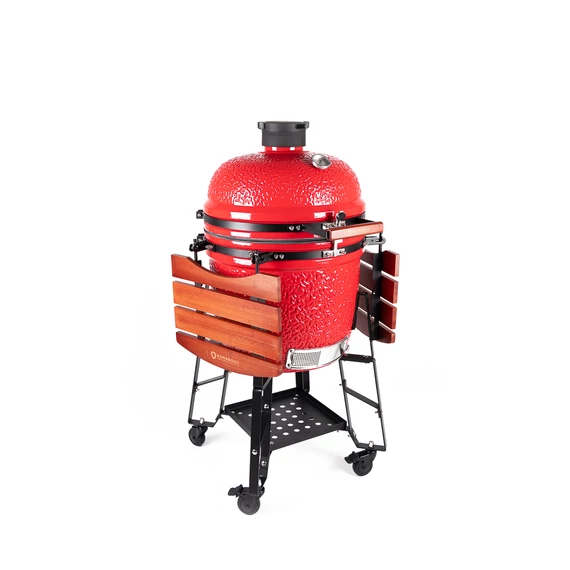 Kamado4u EVO Meater kerámia grill piros állványos