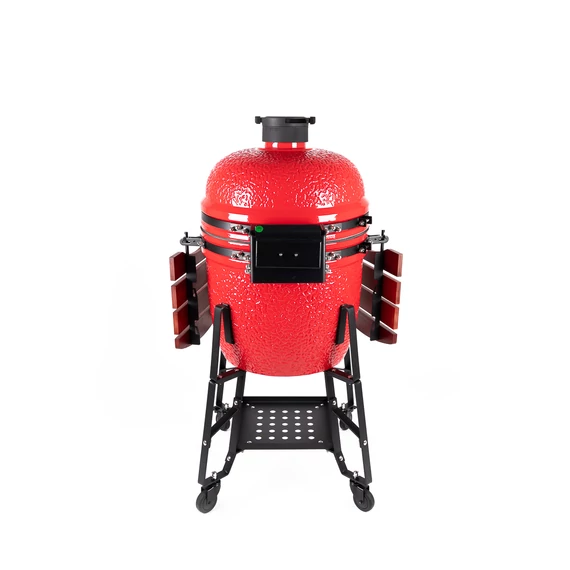 Kamado4u EVO Meater kerámia grill piros állványos