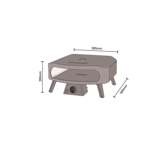 COZZE CLASSIC 17″ gázüzemű pizzakemence