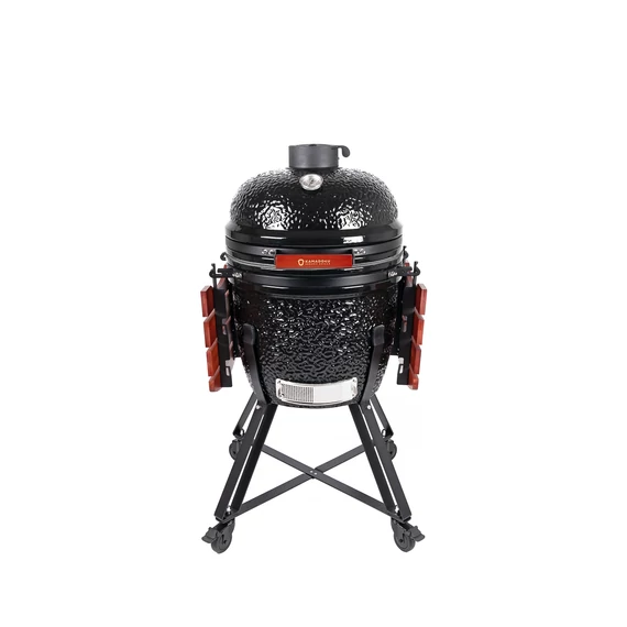 Kamado4u NEO CLASSIC Meater kerámia grill fekete állványos