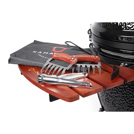 Kamado4u NEO CLASSIC Meater kerámia grill fekete állványos +  Toro Namíbiai faszén