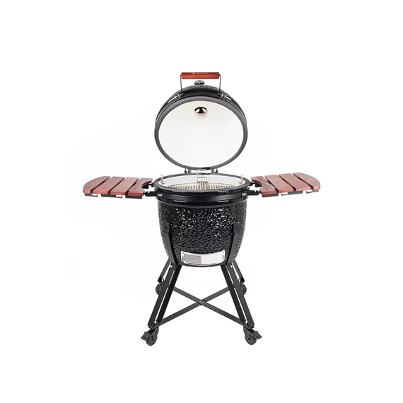 Kamado4u NEO CLASSIC Meater kerámia grill fekete állványos