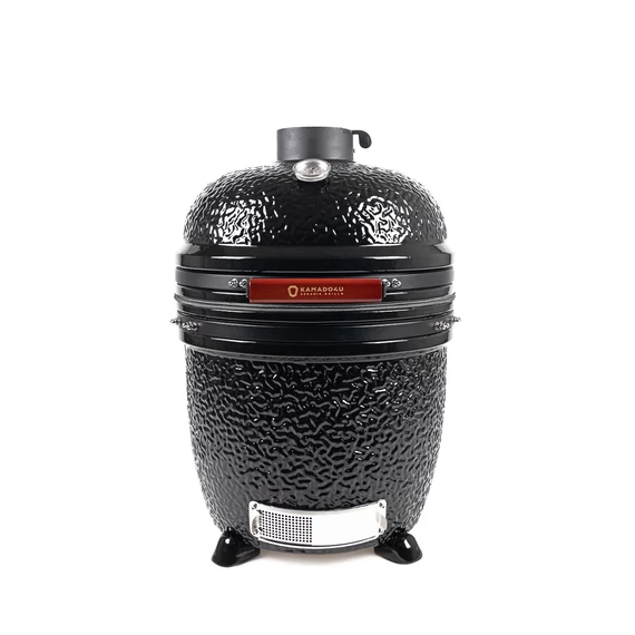 Kamado4u NEO CLASSIC Meater kerámia grill fekete pultba építhető	