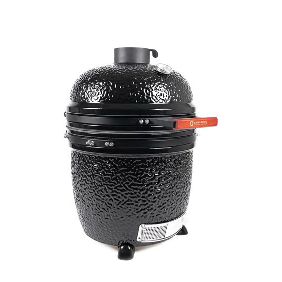 Kamado4u NEO CLASSIC Meater kerámia grill fekete pultba építhető	