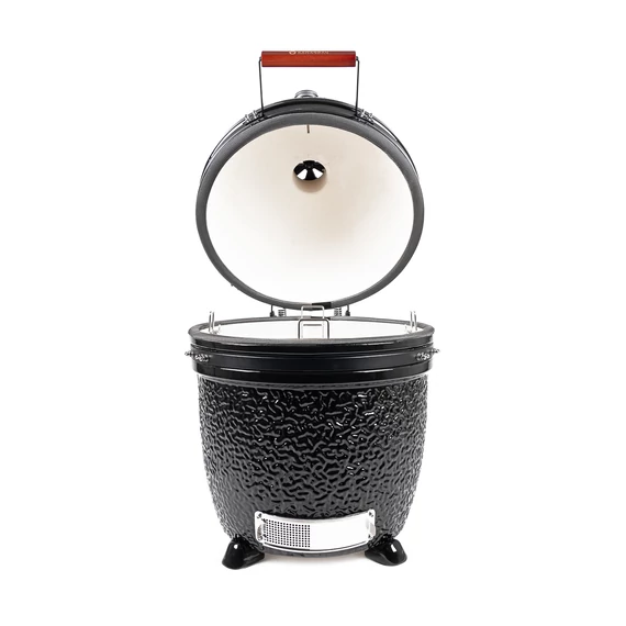 Kamado4u NEO CLASSIC Meater kerámia grill fekete pultba építhető	