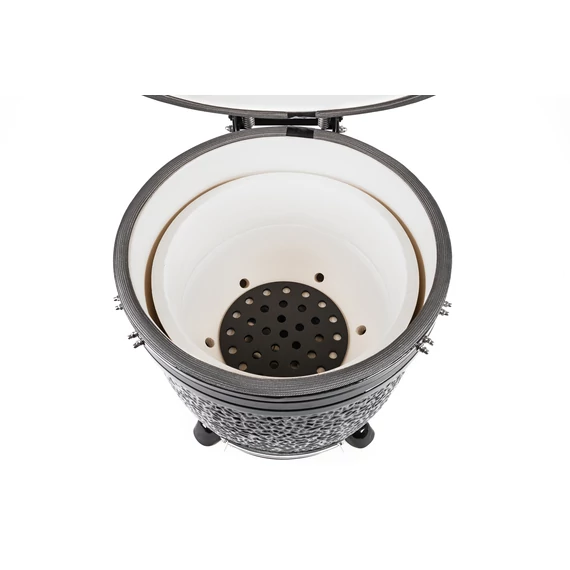 Kamado4u NEO CLASSIC Meater kerámia grill fekete pultba építhető	