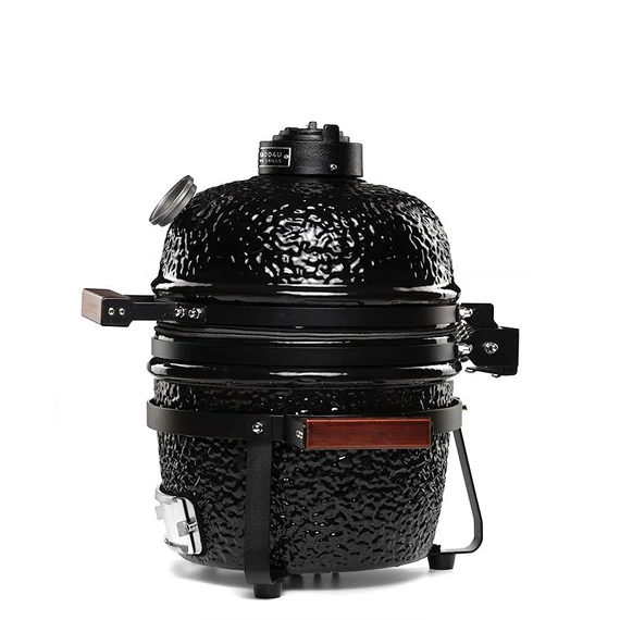 Kamado4u Mini D27 kerámia grill fekete asztali Classic	