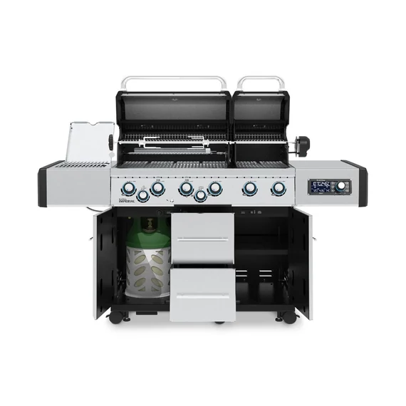 Broil King Imperial™ QS 690 IR prémium gázgrill rozsdamentes acél sütőrácsokkal