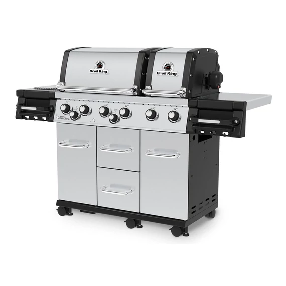 Broil King Imperial™ S 690 IR prémium kerti gázgrill rozsdamentes acél égőkkel