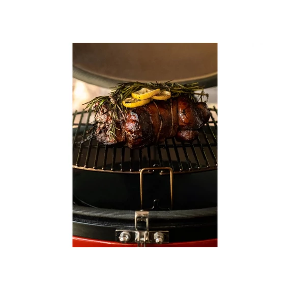 Kamado Joe Big Joe II Stand-Alone prémium beépíthető kerámia grill piros színben