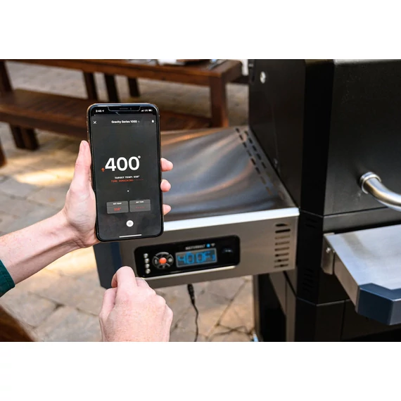 Masterbuilt Gravity Series™ 800 digitális vezérlőpanel hőmérséklet-szabályozássa