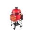 Kamado4u EVO Meater kerámia grill piros állványos