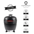 Kamado4u NEO CLASSIC Greater kerámia grill fekete pultba építhető