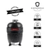 Kamado4u NEO CLASSIC Meater kerámia grill fekete pultba építhető	
